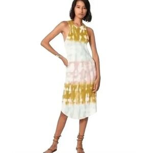 Young Fabulous & Broke Midi Ribbed Tank Dress Women's Size M Beachy Tie‎ Dye
